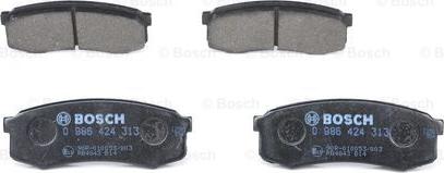 BOSCH 0 986 424 313 - Комплект спирачно феродо, дискови спирачки vvparts.bg