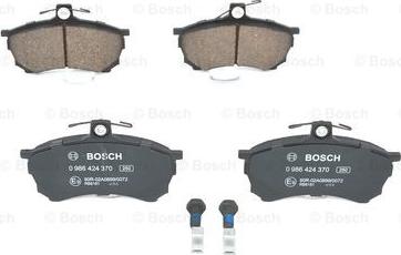 BOSCH 0 986 424 370 - Комплект спирачно феродо, дискови спирачки vvparts.bg