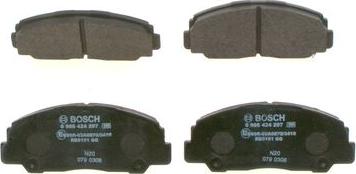 BOSCH 0 986 424 297 - Комплект спирачно феродо, дискови спирачки vvparts.bg