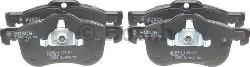 BOSCH 0 986 424 758 - Комплект спирачно феродо, дискови спирачки vvparts.bg