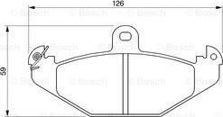 BOSCH 0 986 424 763 - Комплект спирачно феродо, дискови спирачки vvparts.bg