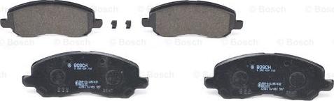 BOSCH 0 986 424 716 - Комплект спирачно феродо, дискови спирачки vvparts.bg