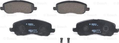 BOSCH 0 986 424 716 - Комплект спирачно феродо, дискови спирачки vvparts.bg