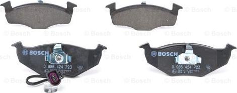 BOSCH 0 986 424 723 - Комплект спирачно феродо, дискови спирачки vvparts.bg