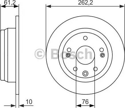 BOSCH 0 986 479 993 - Спирачен диск vvparts.bg