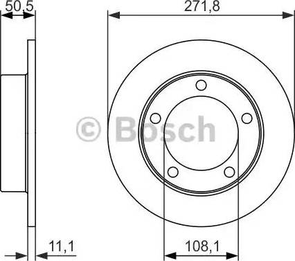 BOSCH 0 986 479 904 - Спирачен диск vvparts.bg