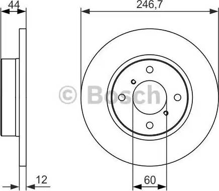 BOSCH 0 986 479 901 - Спирачен диск vvparts.bg