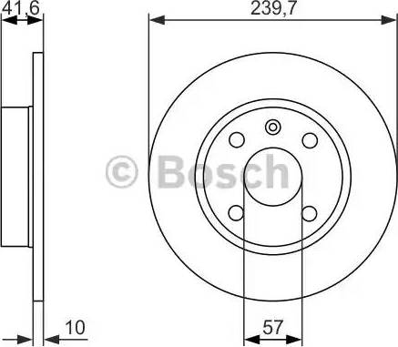 BOSCH 0 986 479 903 - Спирачен диск vvparts.bg