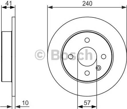 BOSCH 0 986 479 918 - Спирачен диск vvparts.bg