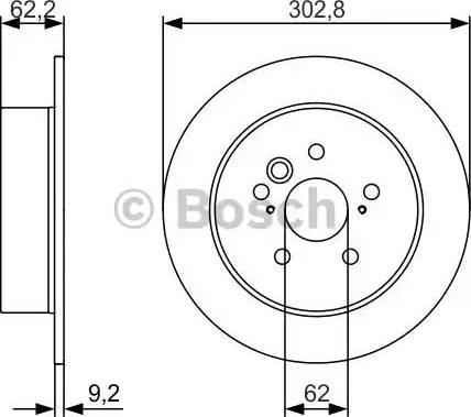 BOSCH 0 986 479 978 - Спирачен диск vvparts.bg