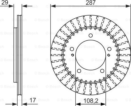 BOSCH 0 986 479 486 - Спирачен диск vvparts.bg