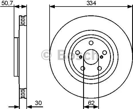 BOSCH 0 986 479 426 - Спирачен диск vvparts.bg