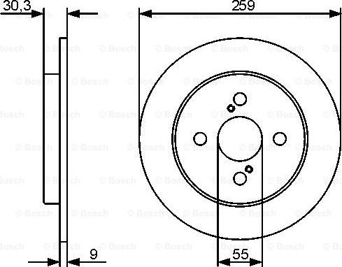 BOSCH 0 986 479 420 - Спирачен диск vvparts.bg