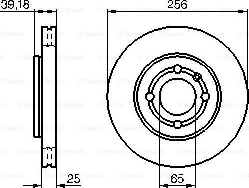 BOSCH 0 986 479 054 - Спирачен диск vvparts.bg