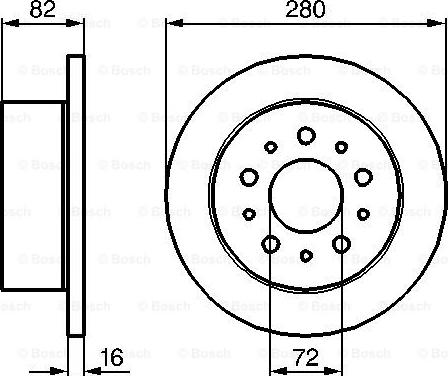 BOSCH 0 986 479 065 - Спирачен диск vvparts.bg