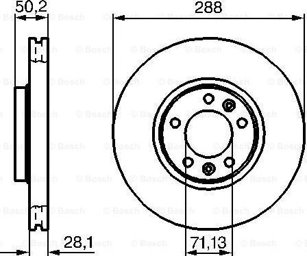 BOSCH 0 986 479 026 - Спирачен диск vvparts.bg