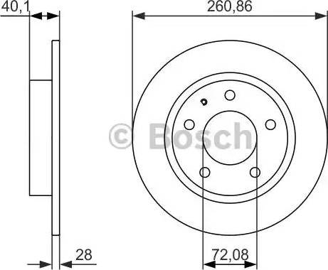 BOSCH 0 986 479 894 - Спирачен диск vvparts.bg