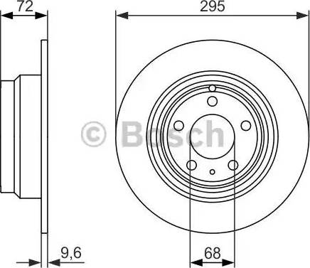 BOSCH 0 986 479 892 - Спирачен диск vvparts.bg