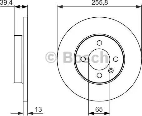 BOSCH 0 986 479 856 - Спирачен диск vvparts.bg