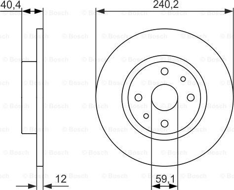 BOSCH 0 986 479 858 - Спирачен диск vvparts.bg