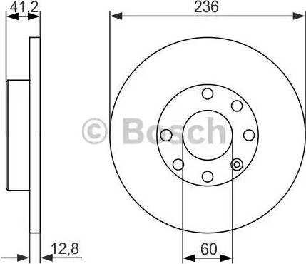 BOSCH 0 986 479 830 - Спирачен диск vvparts.bg