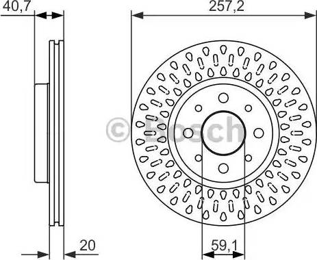 BOSCH 0 986 479 875 - Спирачен диск vvparts.bg