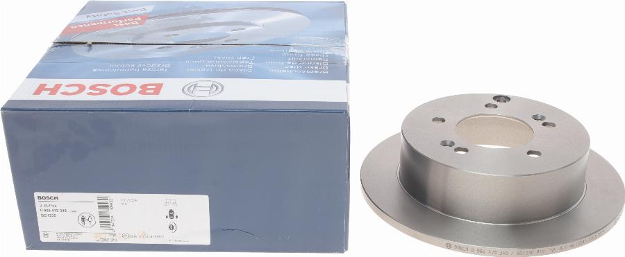 BOSCH 0 986 479 345 - Спирачен диск vvparts.bg