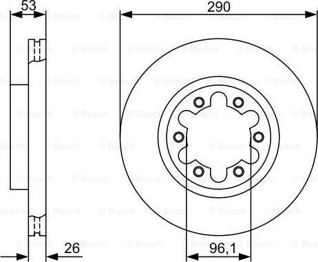 BOSCH 0 986 479 355 - Спирачен диск vvparts.bg