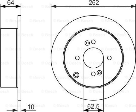 BOSCH 0 986 479 C08 - Спирачен диск vvparts.bg