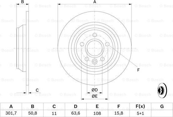 BOSCH 0 986 479 254 - Спирачен диск vvparts.bg