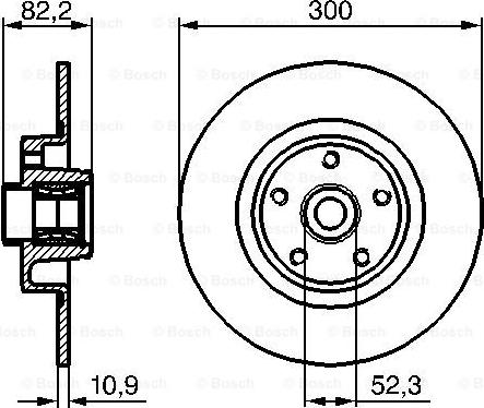 HELLA 8DD 355 109-371 - Спирачен диск vvparts.bg