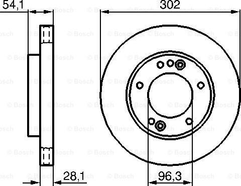 BOSCH 0 986 479 230 - Спирачен диск vvparts.bg