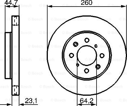 BOSCH 0 986 479 226 - Спирачен диск vvparts.bg