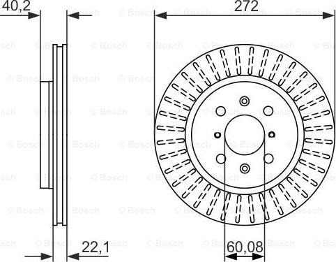 BOSCH 0 986 479 789 - Спирачен диск vvparts.bg