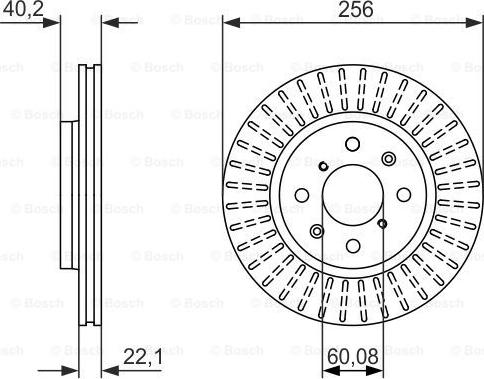 BOSCH 0 986 479 788 - Спирачен диск vvparts.bg