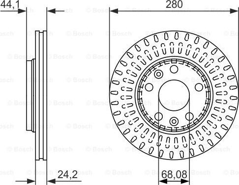 BOSCH 0 986 479 777 - Спирачен диск vvparts.bg