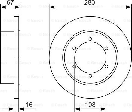 BOSCH 0 986 479 A94 - Спирачен диск vvparts.bg