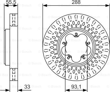 BOSCH 0 986 479 A49 - Спирачен диск vvparts.bg