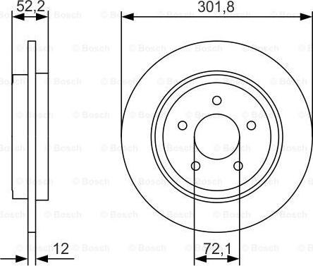 DJ Parts BD2508 - Спирачен диск vvparts.bg