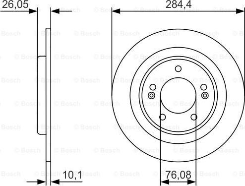 BOSCH 0 986 479 A15 - Спирачен диск vvparts.bg