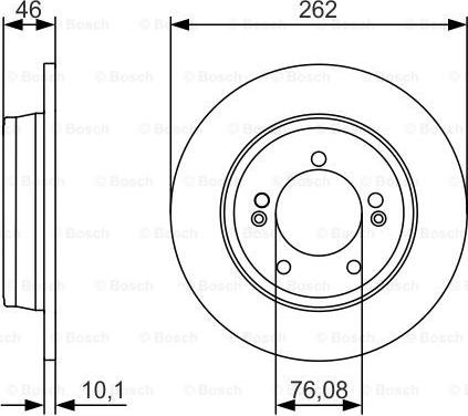 BOSCH 0 986 479 A16 - Спирачен диск vvparts.bg