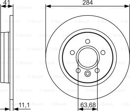 BOSCH 0 986 479 A36 - Спирачен диск vvparts.bg