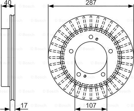 BOSCH 0 986 479 A32 - Спирачен диск vvparts.bg