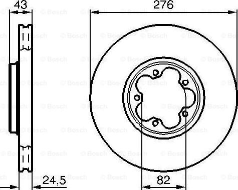 BOSCH 0 986 479 B28 - Спирачен диск vvparts.bg