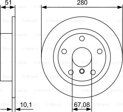 BOSCH 0 986 479 C92 - Спирачен диск vvparts.bg