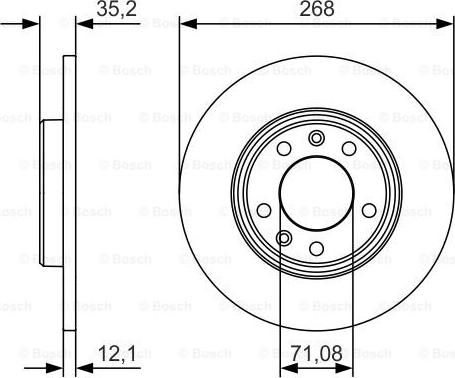 BOSCH 0 986 479 C24 - Спирачен диск vvparts.bg