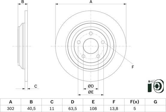 BOSCH 0 986 479 F79 - Спирачен диск vvparts.bg