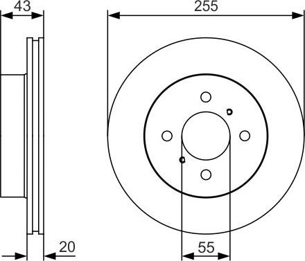 BOSCH 0 986 479 S13 - Спирачен диск vvparts.bg