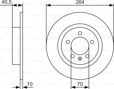 BOSCH 0 986 479 S88 - Спирачен диск vvparts.bg