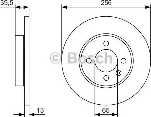 BOSCH 0 986 479 T48 - Спирачен диск vvparts.bg